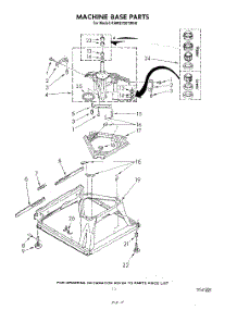 08 - Machine Base parts for Kitchenaid Washer KAWE700TWH0 from AppliancePartsPros.com