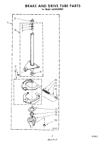 09 - Brake And Drive Tube parts for Whirlpool Washer LA5400XMW1 from AppliancePartsPros.com