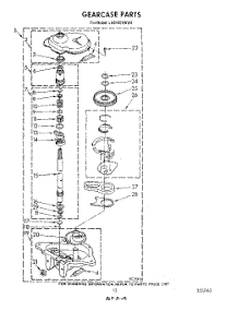 10 - Gearcase parts for Whirlpool Washer LA8100XWW0 from AppliancePartsPros.com
