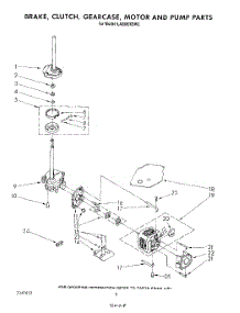 06 - Brake, Clutch, Gearcase, Motor And Pump parts for Whirlpool Washer LA5580XSW2 from AppliancePartsPros.com