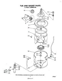06 - Tub And Basket parts for Whirlpool Washer LA9800XPW0 from AppliancePartsPros.com