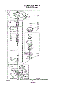 11 - Gearcase parts for Whirlpool Washer LA6053XSW1 from AppliancePartsPros.com