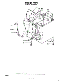 05 - Cabinet parts for Whirlpool Washer LA6900XKW2 from AppliancePartsPros.com