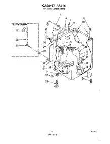 05 - Cabinet parts for Whirlpool Washer LA9800XMW0 from AppliancePartsPros.com