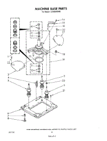 07 - Machine Base parts for Whirlpool Washer LC4500XSW0 from AppliancePartsPros.com