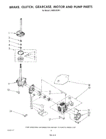 06 - Brake, Clutch, Gearcase, Motor And Pump parts for Whirlpool Washer LA6055XSW1 from AppliancePartsPros.com