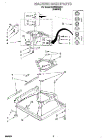 07 - Machine Base parts for Kitchenaid Washer KAWE678BAL1 from AppliancePartsPros.com