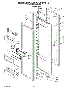 10 - Refrigerator Door Parts parts for Kitchenaid Refrigerator KBUDT4265E04 from AppliancePartsPros.com