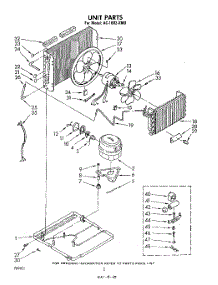02 - Section parts for Whirlpool Air Conditioner AC1002XM0 from AppliancePartsPros.com