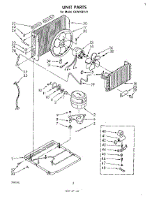 02 - Section parts for Whirlpool Air Conditioner CAW10D1A1 from AppliancePartsPros.com