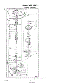 10 - Gearcase parts for Whirlpool Washer LA5600XPW6 from AppliancePartsPros.com