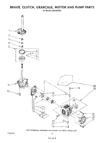 06 - Brake, Clutch, Gearcase, Motor And Pump parts for Whirlpool Washer LA5530XSW1 from AppliancePartsPros.com