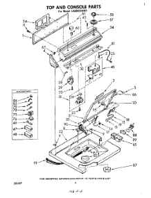 03 - Top And Console parts for Whirlpool Washer LA6800XKW1 from AppliancePartsPros.com