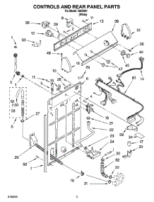 02 - Controls And Rear Panel Parts parts for Whirlpool Washer IM42001 from AppliancePartsPros.com