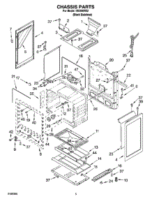 04 - Chassis Parts parts for Whirlpool Range IGS385RS2 from AppliancePartsPros.com