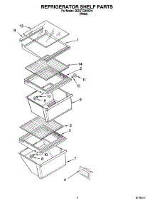 03 - Refrigerator Shelf Parts parts for Whirlpool Refrigerator ED5GTGXNQ10 from AppliancePartsPros.com