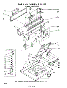 04 - Top And Console parts for Whirlpool Washer GLHA7900W1 from AppliancePartsPros.com