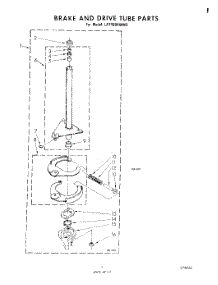 09 - Brake And Drive Tube parts for Whirlpool Washer LA7400XMW2 from AppliancePartsPros.com