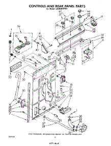 03 - Controls And Rear Panel parts for Whirlpool Washer LA5600XPW1 from AppliancePartsPros.com