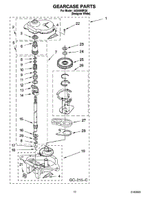 08 - Gearcase Parts parts for Whirlpool Washer IAS5000RQ0 from AppliancePartsPros.com