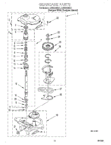 08 - Gearcase parts for Whirlpool Washer LSR8300EQ1 from AppliancePartsPros.com
