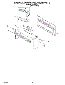 06 - Cabinet And Installation Parts parts for Whirlpool Microwave IOR14XRD2 from AppliancePartsPros.com
