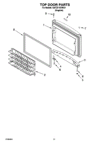 06 - Top Door Parts, Optional Parts parts for Whirlpool Refrigerator GAFZ21XXRK01 from AppliancePartsPros.com