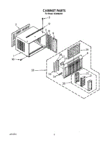 03 - Cabinet parts for Whirlpool Air Conditioner ACU082XX1 from AppliancePartsPros.com