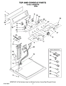 02 - Top And Console Parts parts for Maytag Dryer MED5920TW0 from AppliancePartsPros.com