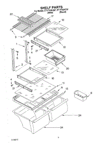 05 - Shelf, Optional parts for Whirlpool Refrigerator ET1FTKXKQ07 from AppliancePartsPros.com