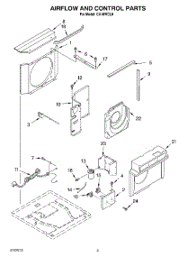 02 - Air Flow And Control parts for Whirlpool Air Conditioner CA18WCL0 from AppliancePartsPros.com