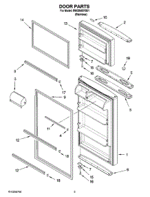 02 - Door Parts parts for Whirlpool Refrigerator IR8GSMXRS01 from AppliancePartsPros.com