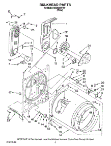 03 - Bulkhead Parts parts for Maytag Dryer MGD5840TW0 from AppliancePartsPros.com