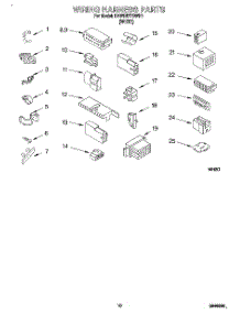 08 - Wiring Harness parts for Kitchenaid Washer KAWE677BWH1 from AppliancePartsPros.com