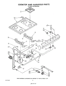 06 - Cook Top And Manifold , Literature parts for Whirlpool Range SF3020ERW0 from AppliancePartsPros.com