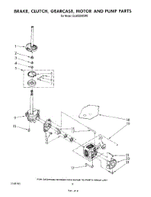 06 - Brake, Clutch, Gearcase, Motor And Pump parts for Whirlpool Washer GLA5580XSF0 from AppliancePartsPros.com