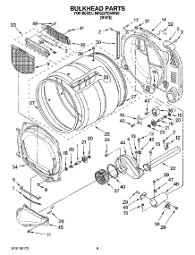 03 - Bulkhead Parts parts for Maytag Dryer MDG22PDAWW0 from AppliancePartsPros.com