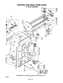 03 - Control And Rear Panel parts for Whirlpool Washer LA3400XMW0 from AppliancePartsPros.com