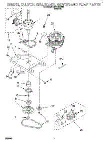 05 - Brake, Clutch, Gearcase, Motor & Pump parts for Whirlpool Washer LMR4132BW0 from AppliancePartsPros.com