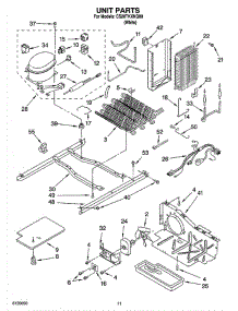 07 - Unit Parts parts for Whirlpool Refrigerator CS20TKXNQ00 from AppliancePartsPros.com