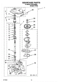 09 - Gearcase Parts parts for Whirlpool Washer CAWS729MQ0 from AppliancePartsPros.com
