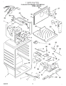 02 - Liner parts for Kitchenaid Refrigerator KTRP20MDAL05 from AppliancePartsPros.com