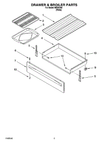 04 - Drawer & Broiler Parts parts for Whirlpool Range IME82302 from AppliancePartsPros.com