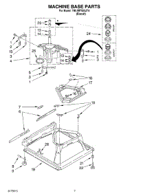 04 - Machine Base parts for Whirlpool Washer 7MLSR7533JT4 from AppliancePartsPros.com