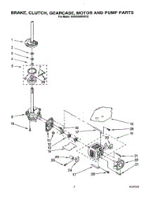 05 - Brake, Clutch, Gearcase, Motor & Pump parts for Kitchenaid Washer KAWE660WWH3 from AppliancePartsPros.com
