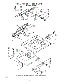 03 - Top And Console parts for Whirlpool Washer LHC4500W1 from AppliancePartsPros.com