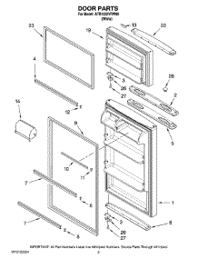 02 - Door Parts parts for Maytag Refrigerator ATB1832VRW00 from AppliancePartsPros.com