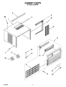 03 - Cabinet Parts parts for Whirlpool Air Conditioner CA10WXR0 from AppliancePartsPros.com
