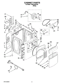 02 - Cabinet Parts parts for Maytag Dryer YMED6300TQ0 from AppliancePartsPros.com