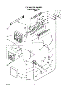 12 - Icemaker, Lit / Optional parts for Whirlpool Refrigerator 3XRZ2727FB00 from AppliancePartsPros.com